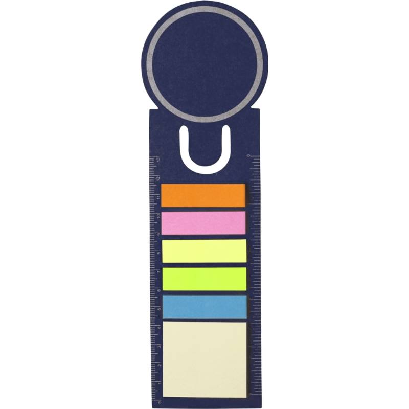 OVALNOTE záložka do knihy se samolepícími papírky, modrá OVALNOTE záložka do knihy se samolepícími papírky, modrá